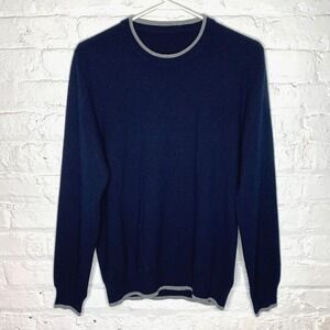 Maison Martin Margiela Mens Sz Small PURE CASHMERE Jumper‎ Sweater Navy Blue